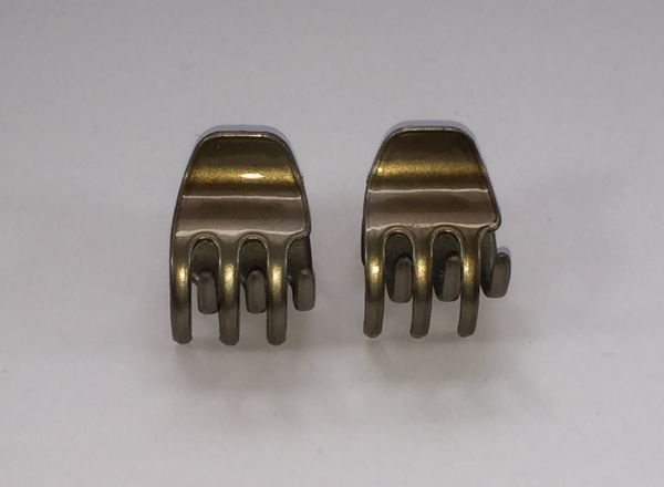 Middle size Metallic Double hair clips 6020 - S - A509