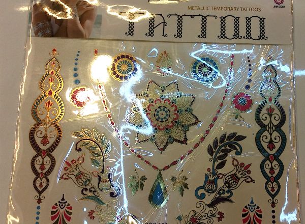 Metallic tattoo