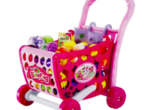 Shopping cart play set