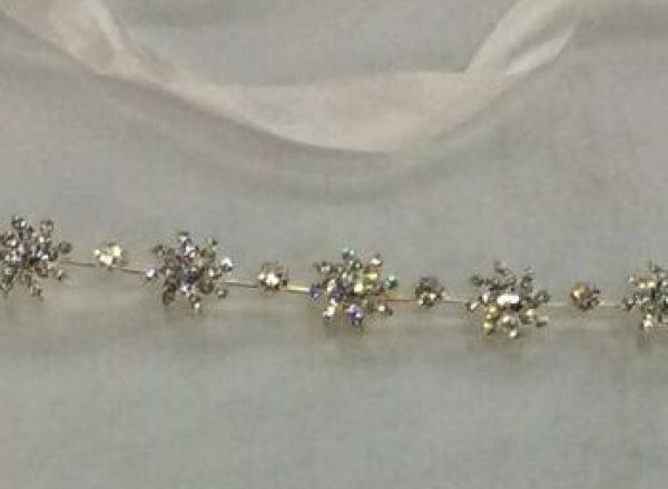 Swarovski chocker with flowers