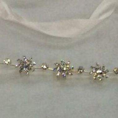 Swarovski chocker with flowers