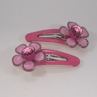Snap clips with flower shape