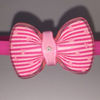Head band with patterned bow
