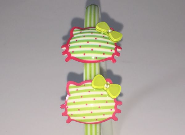 Patterned headband with 2pcs patterned cat shape