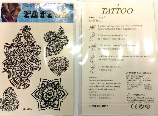 Henna lace tattoo