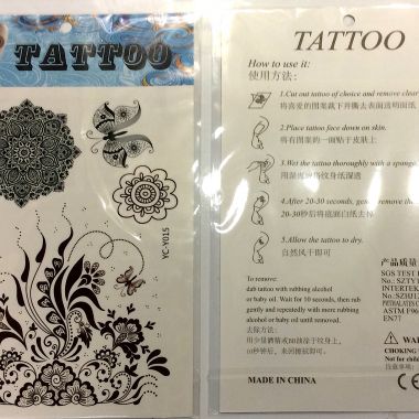 Henna lace tattoo