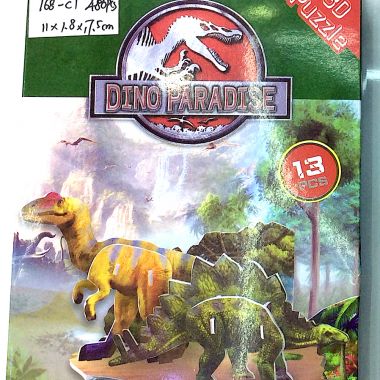 3D puzzle dinosaurs