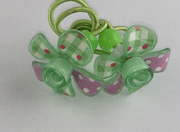 Elastic with flowers