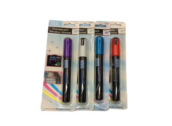 Fluorescent window marker