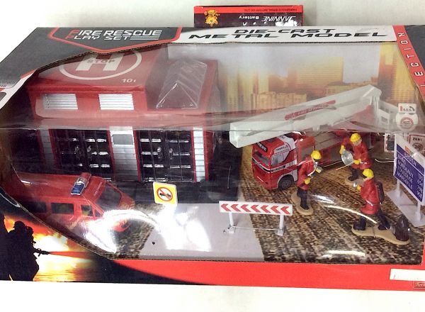 Fire rescue play set