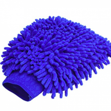Microfiber mitten glove two side