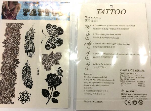 Henna lace tattoo