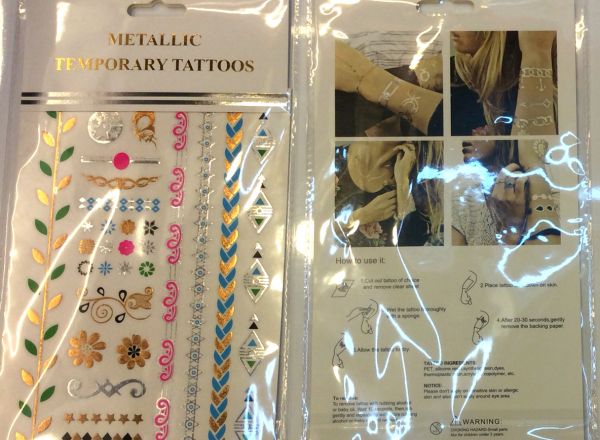 Metallic tattoo