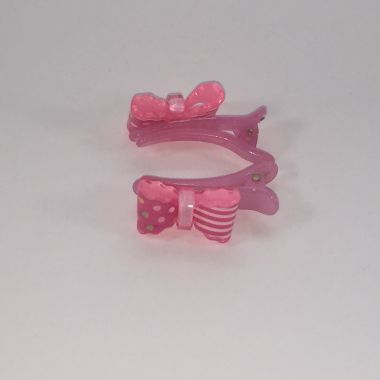 Crocodile clips with bow