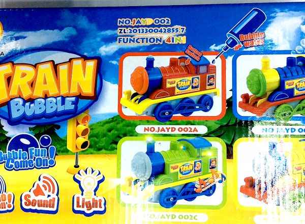 Bubble blowing locomotive