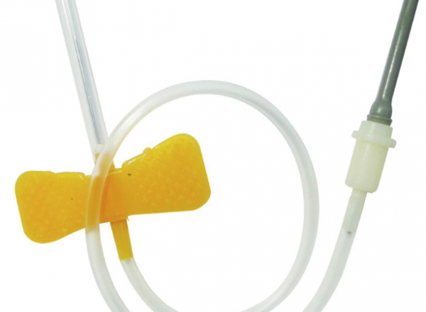 Disposable vacuum blood collection needle